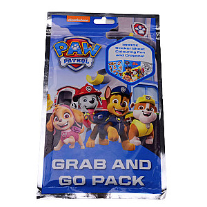 Paw Patrol Grab and Go Kleur- en Stickerset met Waskrijtjes