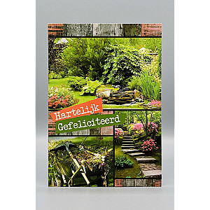 Wenskaarten Gefeliciteerd (mix M/V); 5 verschillende kaarten