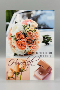 Wenskaarten Huwelijk; 5 verschillende kaarten