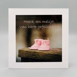 Fotokaarten Geboorte (dochter); 5 verschillende kaarten