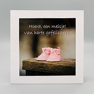 Fotokaarten Geboorte (dochter); 5 verschillende kaarten