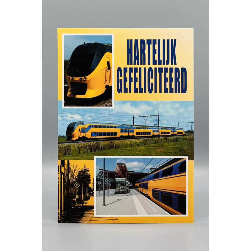 Wenskaarten Gefeliciteerd (jongen); 5 verschillende kaarten