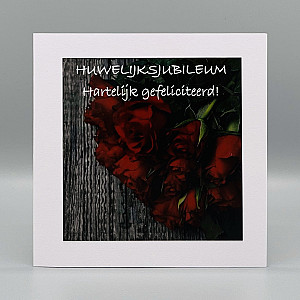 Fotokaarten Huwelijk/Jubileum (mix); 5 verschillende kaarten