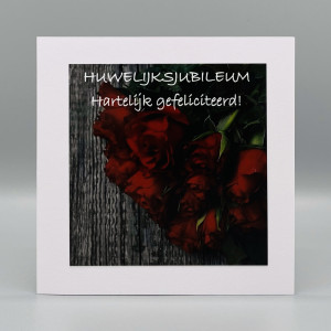 Fotokaarten Huwelijk/Jubileum (mix); 5 verschillende kaarten