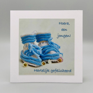 Fotokaarten Geboorte (zoon); 5 verschillende kaarten