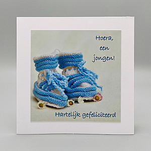 Fotokaarten Geboorte (zoon); 5 verschillende kaarten