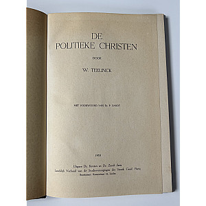 De politieke christen; W. Teelink