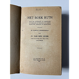 Het boek Ruth; Cs van den Oever
