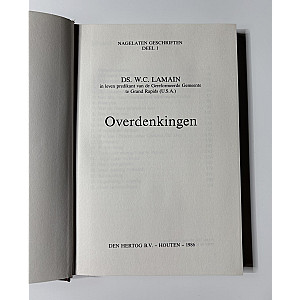 Overdenkingen; Ds. W.C. Lamain