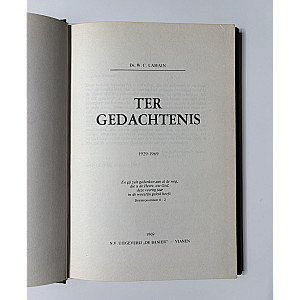 Ter gedachtenis; Ds. W.C. Lamain
