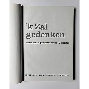 'k Zal gedenken