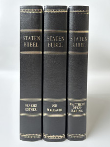 Driedelige Statenbijbel met kanttekeningen (per deel)