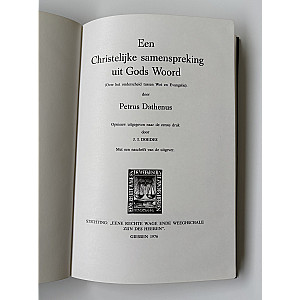 Een christelijke samenspreking uit Gods Woord; Petrus Datheen