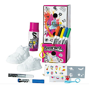 Ontwerp je eigen sleutelhanger met deze Splash Toys Sleutelhanger Sneak Artz Startersset  19-delig