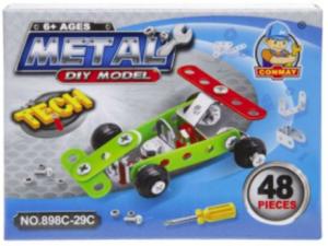 Metalen race auto bouwpakket