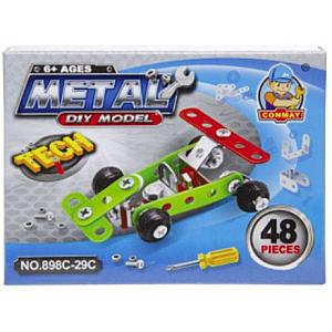 Metalen race auto bouwpakket