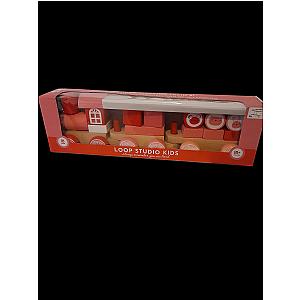 Houten trein roze
