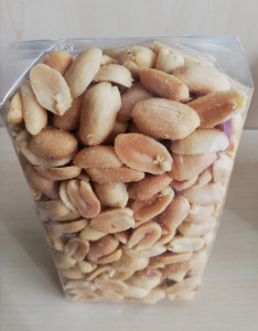 Gekruide pinda's; 250 gram
