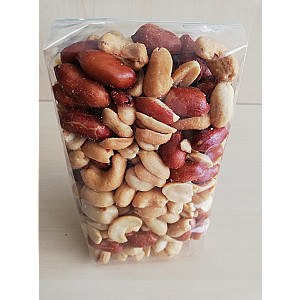 Weekend Melange; pinda's, vliespinda's en cashewnoten, 250 gram