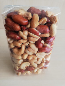 Weekend Melange; pinda's, vliespinda's en cashewnoten, 250 gram