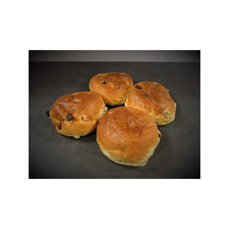 Krentenbollen (4 stuks)