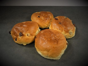 Krentenbollen (4 stuks)