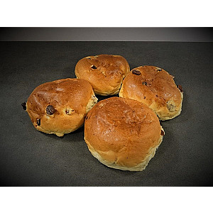 Krentenbollen (4 stuks)