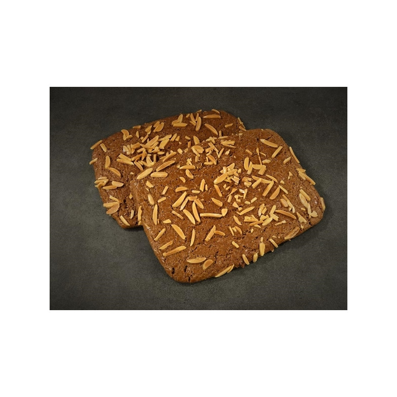 Dikke speculaas met amandelen (2 plakken)